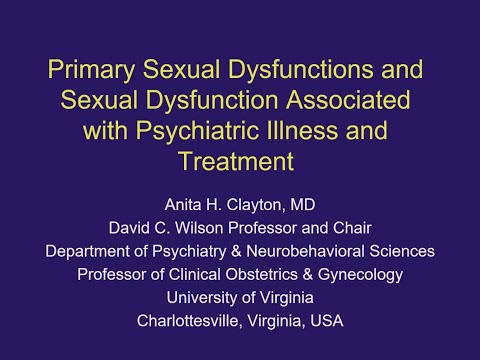 Primary Sexual Dysfunctions and Sexual Dysfunction Associated with Psychiatric Illness and Treatment