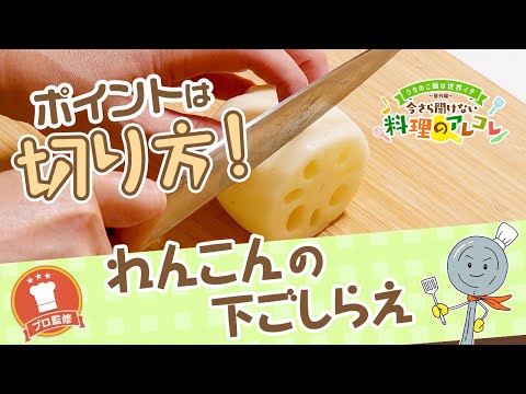 【プロ監修】vol.109 れんこんの下ごしらえ【料理の基本】