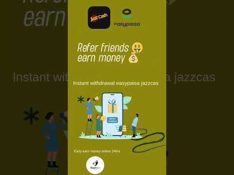 Refer friends earn money online #howtoearnmoneyonlineinpakistanwithdraweasypaisa #money #automobile