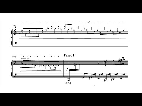 Nikolai Kapustin - Piano Sonata No. 12, Op. 102 (2001) [Score-Video]