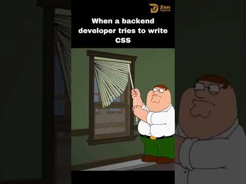 When a backend  developer tries to write CSS