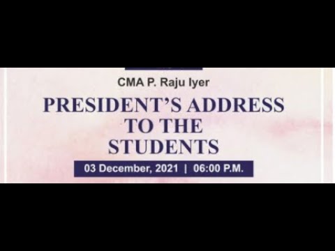 LIVE ADDRESS BY PRESIDENT SIR CMA DEC 2021 EXAMs