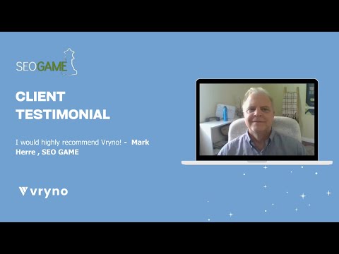 Client Testimonial | SEO Game Local on successfully transforming their business with Vryno |