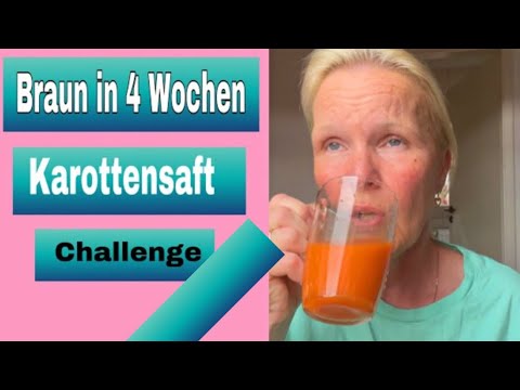 Karottensaft Challenge Tag #4| Braun werden in 4 Wochen mit der Karotte