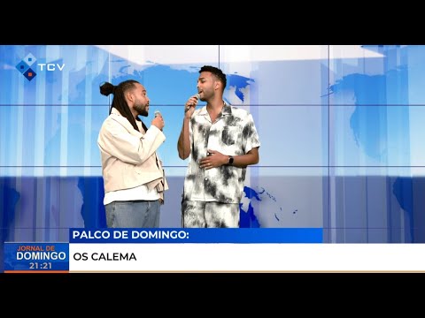 Palco de Domingo com "OS CALEMA"