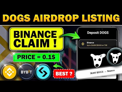 DOGS Airdrop Listing Price Leaked 📌 | DOGS Airdrop Binance 🚀 | DOGS Airdrop