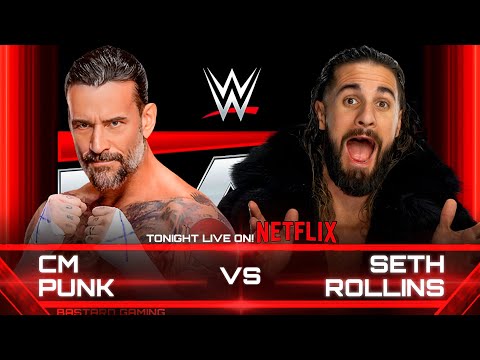 CM Punk VS Seth Rollins | Full Match WWE Raw Netflix | Full Match Highlights