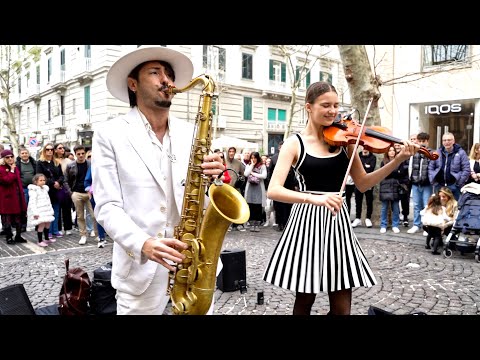 FLOWERS - Miley Cyrus | Sax and Violin | Daniele Vitale & Karolina Protsenko Cover