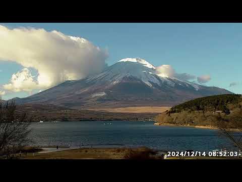 【LIVE】ふたご座流星群 山中湖から配信　"mount fuji live camera" from Lake Yamanakako