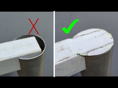 New way to create 90 degree right angles | Cover the end of the round tube perfectly!