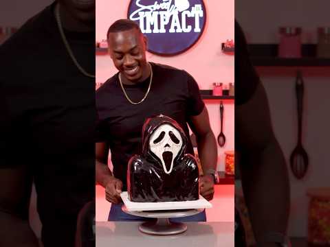 I made a Ghostface cake #shorts