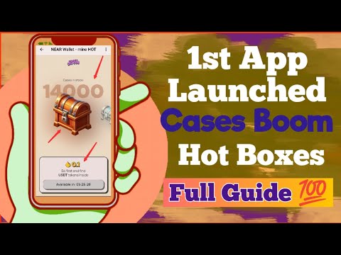 ✅Cases Boom App Launched on the Hot store | Full process of Near token deposit | Hot+ mark acquired