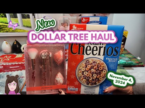 Big NEW DOLLAR TREE HAUL!  Amazing Finds!! November 4, 2024