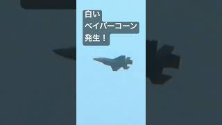 音速のF-35戦闘機から発生したベイパーコーン。#f35b #戦闘機 #在日米軍 #海兵隊 #岩国基地 #夜鷹