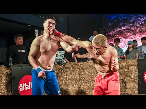 강릉일진 김범서 VS 날제비 유석환 (맨주먹 복싱 상남자룰)