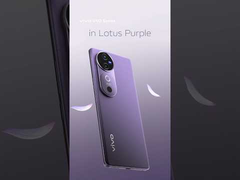 Unveil Serenity with #vivoV40 in Lotus Purple!