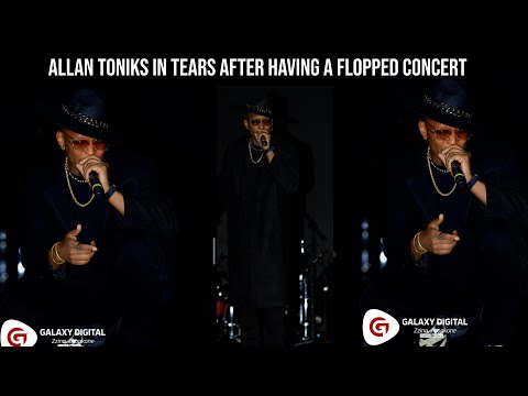 Allan Tonicks in tears after having a flopped concert