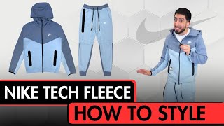 Styling Nike Tech Fleece Tracksuit - Indigo Storm Blue