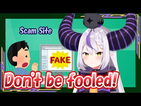 Laplus warns people not to be fooled by scam sites.[ENG SUB/hololive]