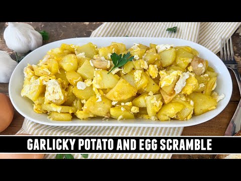 GARLICKY Potato and Egg Scramble | CLASSIC One-Pan Recipe from Spain