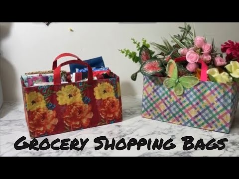 Bags/Baskets made out of grocery paper bags 😁