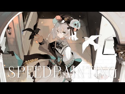 イラストメイキング - commission / 273倍速 字幕解説＆レイヤー☽  speed painting