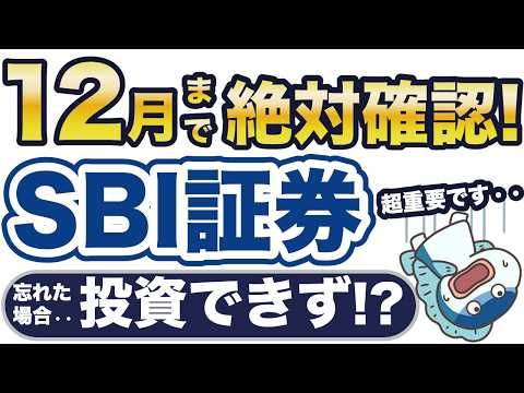 12月まで！絶対確認！忘れたら積立設定が強制解除！？実は投資できていなかった悲劇に・・