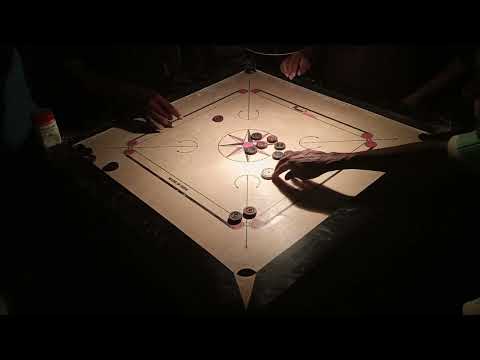 FINISH CARROM BOARD NO HAND GAME SITUPGAME#carrom#carromboard