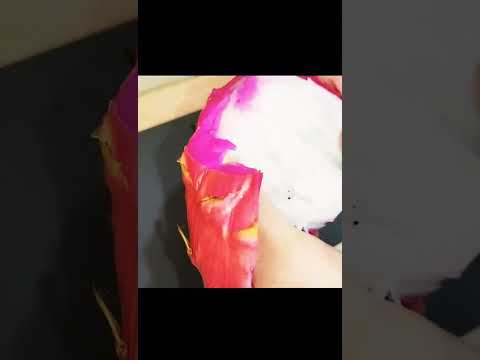 How to cut dragon fruit #food #fruit #cuttingfruit #tricks #tips #howto #fyp