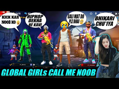 GRANDMASTER GIRL'S CALL ME NOOB 😔 I CHALANGE FOR 1VS3 CUSTOM || MUST WATCH