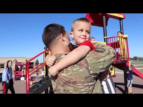 Andover dad surprises son after 6-month deployment