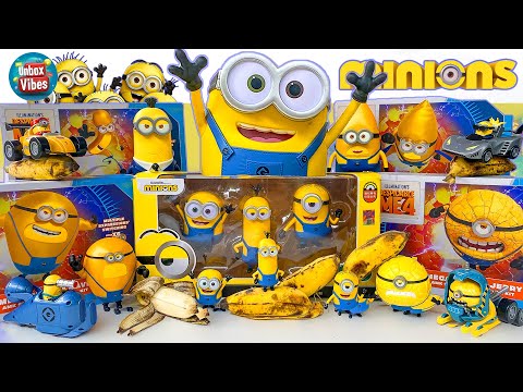 Satisfying with Unboxing EVERY MINION BANANA - Despicable Me 4 Action Figures Toys Collection ASMR