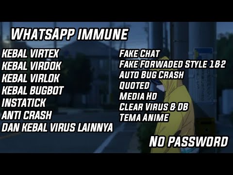 WHATSAPP IMMUNE❗❗ || KEBAL VIRUS & BUG || TEMA KEREN || ANTI CRASH || BRUTAL INSTATICK