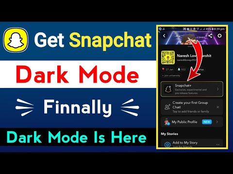 Finally ! Snapchat Dard Mode Is Here | How To Enable Dark Mode On Snapchat 2024