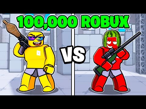 I Risked 100,000 Robux in Rivals Against My Brother