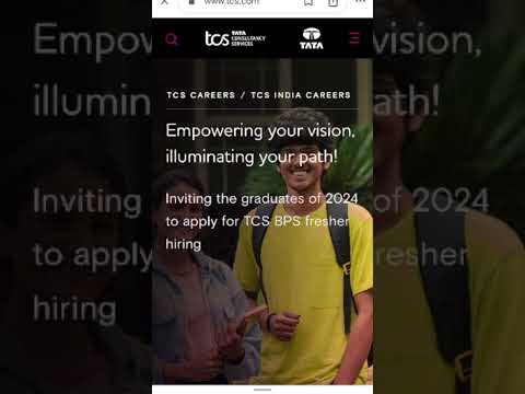 tcs off campus 2024 | tcs bps | #tcs #freshers #bps