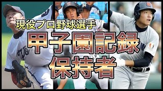 【高校野球】聖地で躍動‼︎甲子園新記録を樹立した現役プロ野球選手5選