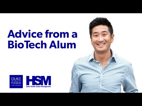 Advice from a BioTech Alum