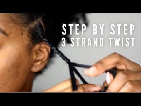 How To 3 Strand Twist | Slowed Down!!