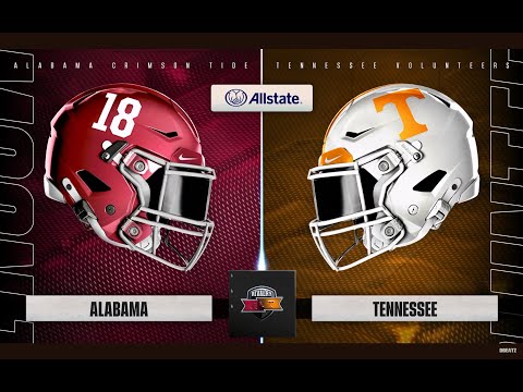 COLLEGE FOOTBALL ALABAMA CRIMSON TIDE VS. TENNESSEE VOLUNTEERS FULL GAME!