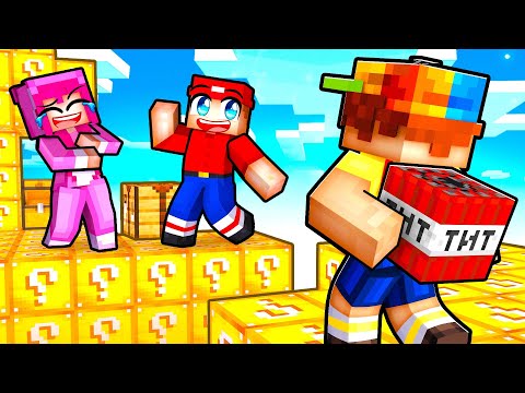 The Most Chaotic Lucky Block Skyblock Game in Minecraft!