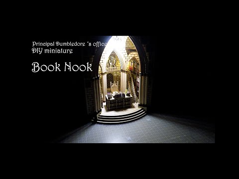 Principal Dumbledore's Office/덤블도어 교장실 / DIY Miniature Dollhouse Kit/ Book Nook/ miniature 미니어처 만들기