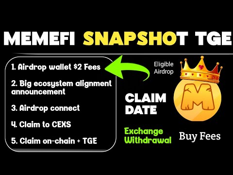 Memefi Latest New Update Snapshot TEG ?  | Memefi Withdrawal New Update today/ ?2025