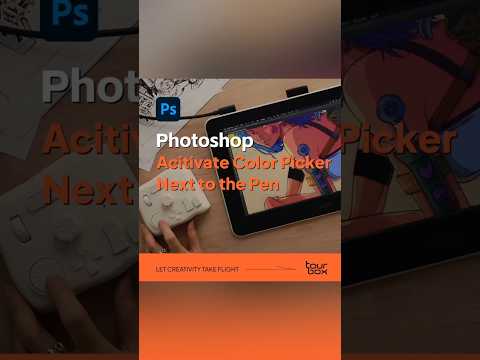 💡Acitivate Color Picker Next to the Pen for #Photoshop #tourbox #workflow #illustration #digitalart