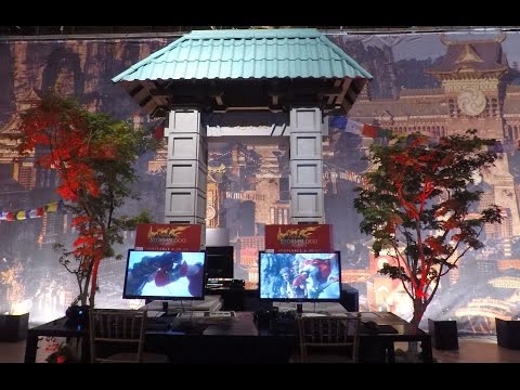 Inside the venue for the FFXIV Stormblood U.S. media tour