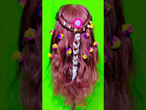 How to creat hairstyle for Navratri day-2 ll beautyful dandiya hairstyle ❤️💫