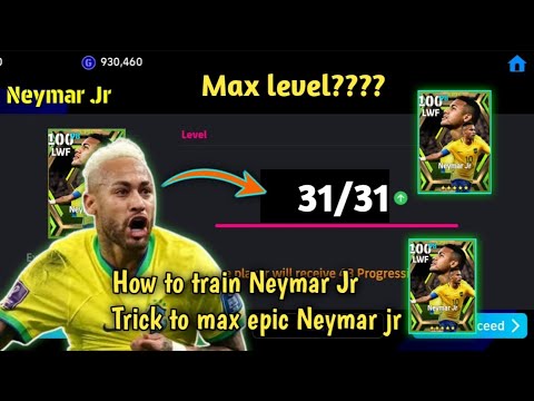 How to train Neymar Jr epic Brazil pack player in efootball 2024 mobile | how max Neymar Jr epic