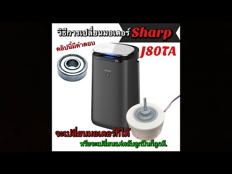 How to remove motor and repair bearings Sharp J80