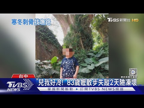 「兒我好冷!」 83歲嬤散步失蹤2天險凍壞 ｜TVBS新聞 @TVBSNEWS01