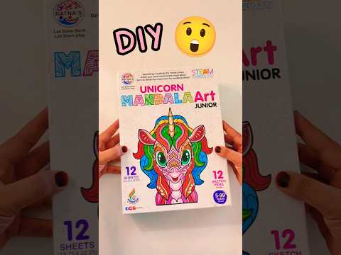 Unboxing Unicorn Mandala Art Kit 🌈🦄🩷😲 #shorts #diy #craft